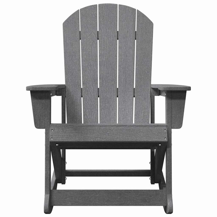 Scaun rocking Adirondack Gri deschis HDPE WALTI