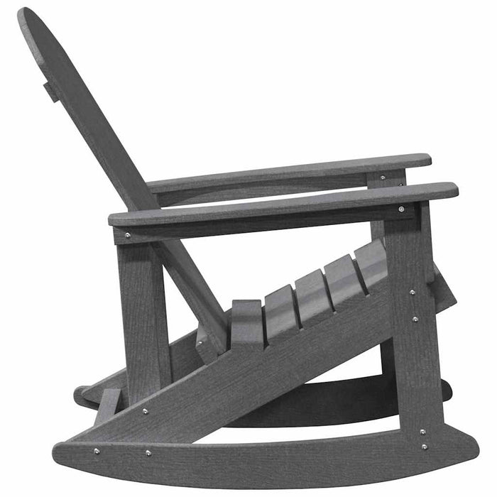 Scaun rocking Adirondack Gri deschis HDPE WALTI