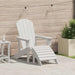 Scaun Adirondack Alb 82 x 74 x 92 cm HDPE - WALTI WALTI
