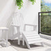 Scaun Adirondack Alb 82 x 74 x 92 cm HDPE - WALTI WALTI