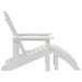 Scaun Adirondack Alb 82 x 74 x 92 cm HDPE - WALTI WALTI