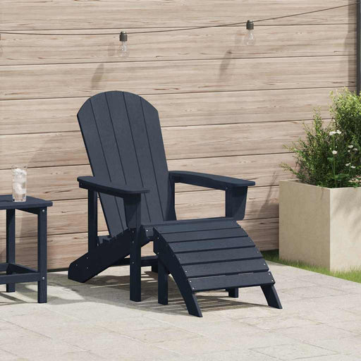 Scaun Adirondack Albastru marin 82 x 74 x 92 cm HDPE - WALTI WALTI