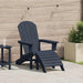 Scaun Adirondack Albastru marin 82 x 74 x 92 cm HDPE - WALTI WALTI