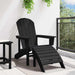 Scaun Adirondack Negru 82 x 74 x 92 cm HDPE - WALTI WALTI