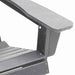 Scaun Adirondack Gri deschis 82 x 74 x 92 cm HDPE - WALTI WALTI