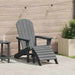Scaun Adirondack Gri deschis 82 x 74 x 92 cm HDPE - WALTI WALTI