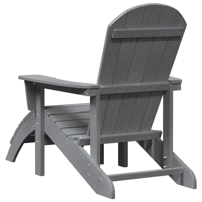 Scaun Adirondack Gri deschis 82 x 74 x 92 cm HDPE - WALTI WALTI