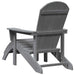 Scaun Adirondack Gri deschis 82 x 74 x 92 cm HDPE - WALTI WALTI
