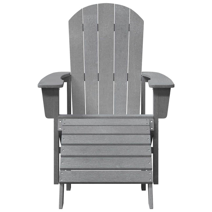 Scaun Adirondack Gri deschis 82 x 74 x 92 cm HDPE - WALTI WALTI