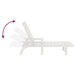 Șezlong Alb 73.5 x 92 x 90cm HDPE - WALTI WALTI