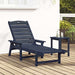 Șezlong cu pernă Bleumarin 73.5 x 92 x 90cm HDPE - WALTI WALTI