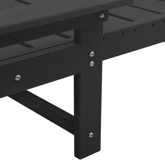 Șezlong Negru 73.5 x 92 x 90cm HDPE - WALTI WALTI