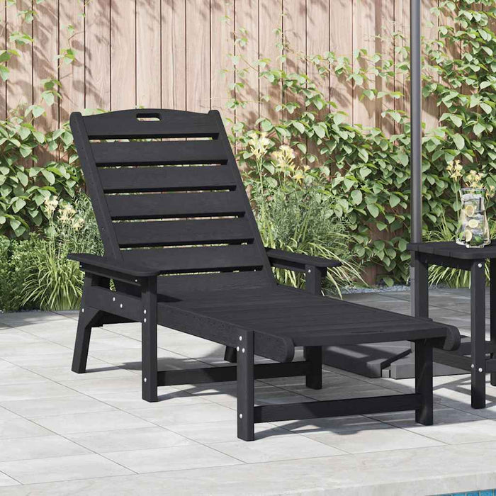 Șezlong Negru 73.5 x 92 x 90cm HDPE - WALTI WALTI