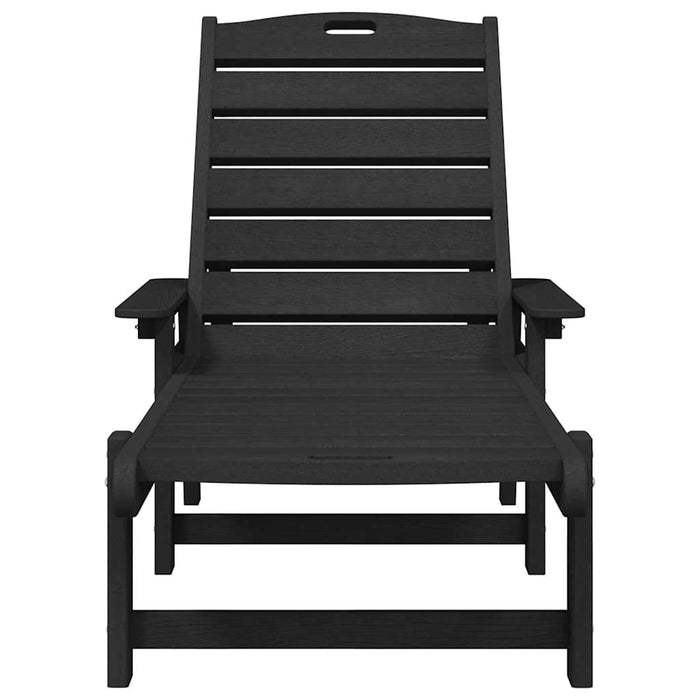Șezlong Negru 73.5 x 92 x 90cm HDPE - WALTI WALTI