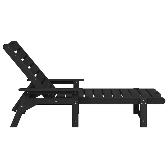 Șezlong Negru 73.5 x 92 x 90cm HDPE - WALTI WALTI
