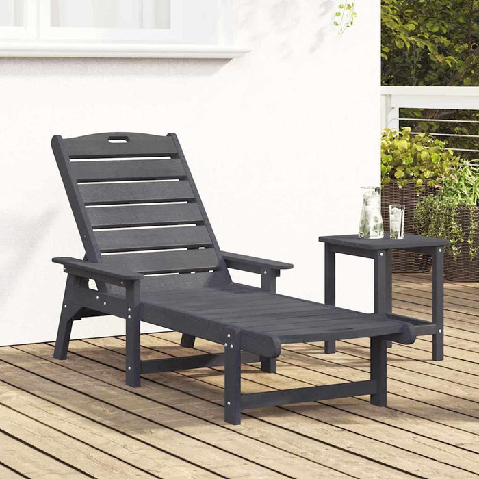 Șezlong Gri deschis 73.5 x 92 x 90cm HDPE - WALTI WALTI