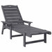Șezlong Gri deschis 73.5 x 92 x 90cm HDPE - WALTI WALTI