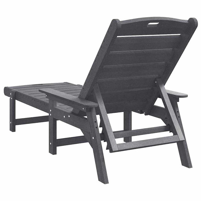Șezlong Gri deschis 73.5 x 92 x 90cm HDPE - WALTI WALTI