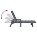 Șezlong Gri deschis 73.5 x 92 x 90cm HDPE - WALTI WALTI