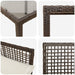Set de masă pentru grădină 7 pcs Maro Rattan poli - WALTI WALTI