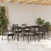 Set de masă pentru grădină 7 pcs Maro Rattan poli - WALTI WALTI