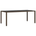 Set de masă pentru grădină 7 pcs Maro Rattan poli - WALTI WALTI