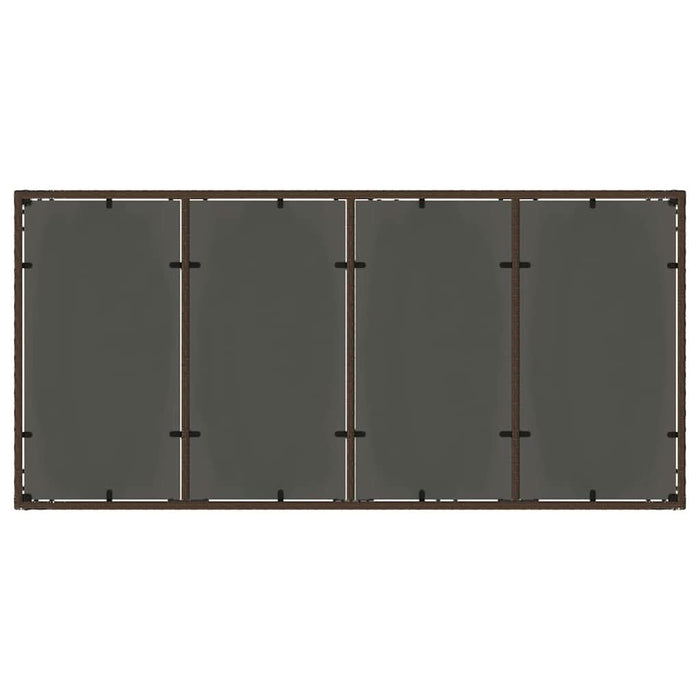 Set de masă pentru grădină 7 pcs Maro Rattan poli - WALTI WALTI