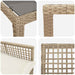 Set de masă pentru grădină 9 pcs Bej Rattan poli - WALTI WALTI
