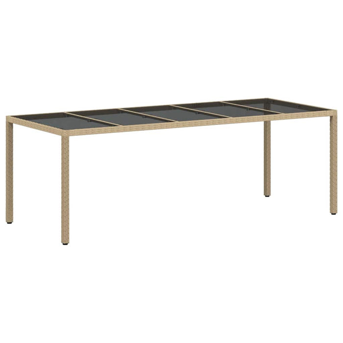 Set de masă pentru grădină 9 pcs Bej Rattan poli - WALTI WALTI