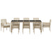Set de masă pentru grădină 9 pcs Bej Rattan poli - WALTI WALTI