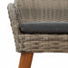 Scaun pentru Grădină 2 pcs Negru 62.5 x 55 x 82 cm poliratan - WALTI WALTI
