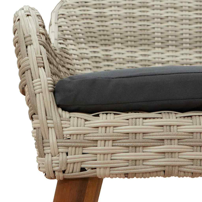 Scaun pentru Grădină 2 pcs Gri deschis 62.5 x 55 x 82 cm - WALTI WALTI