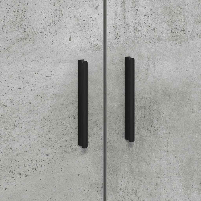 Cadru de pat cu sertar Gri din beton 100 x 200 cm Lemn compozit - WALTI WALTI