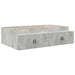 Cadru de pat cu sertar Gri din beton 100 x 200 cm Lemn compozit - WALTI WALTI