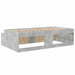 Cadru de pat cu sertar Gri din beton 100 x 200 cm Lemn compozit - WALTI WALTI