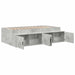 Cadru de pat cu sertar Gri din beton 90 x 200 cm Lemn compozit - WALTI WALTI