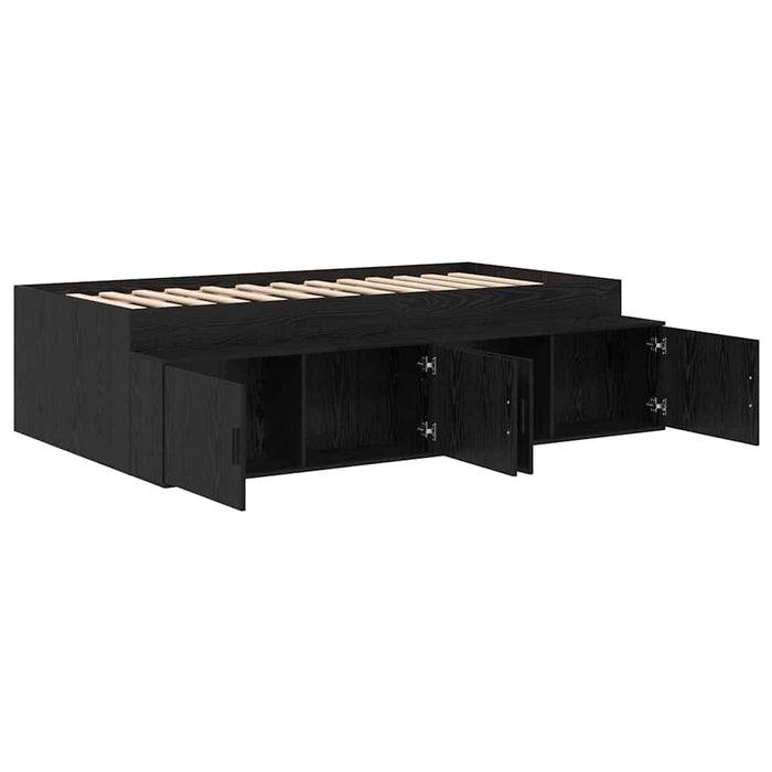 Cadru de pat cu depozitare Stejar negru 80 x 200 cm - WALTI WALTI