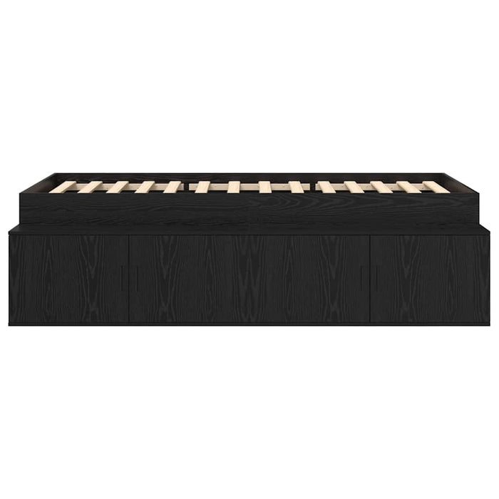 Cadru de pat cu depozitare Stejar negru 80 x 200 cm - WALTI WALTI