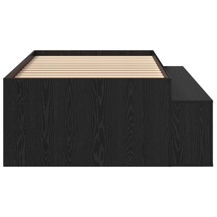 Cadru de pat cu depozitare Stejar negru 80 x 200 cm - WALTI WALTI