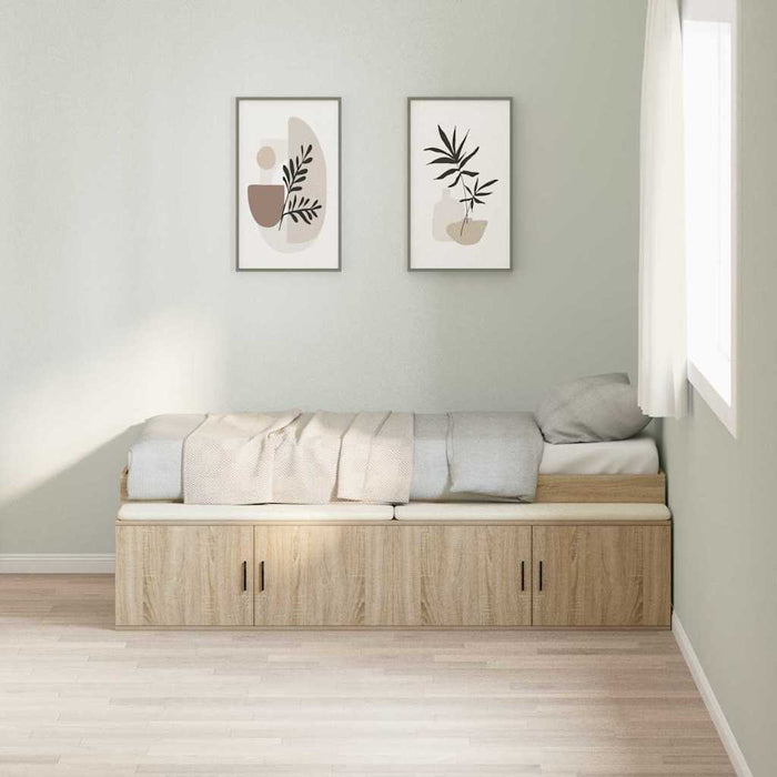 Cadru de pat cu depozitare Stejar sonoma 80 x 200 cm - WALTI WALTI