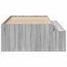 Cadru de pat cu depozitare sonoma gri 80 x 200 cm Lemn compozit - WALTI WALTI