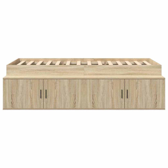 Cadru de pat cu depozitare Stejar sonoma 75 x 190 cm - WALTI WALTI