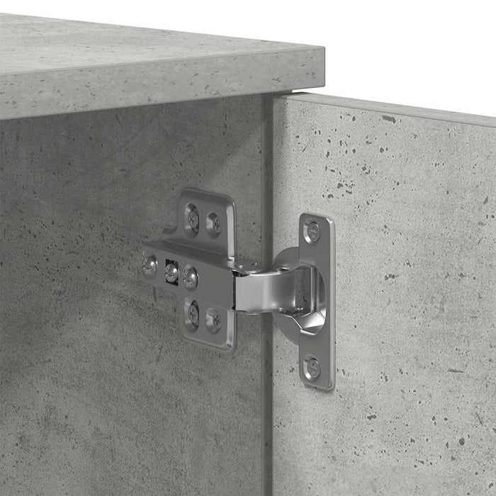Cadru de pat cu depozitare Gri beton 75 x 190 cm Lemn compozit - WALTI WALTI