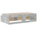 Cadru de pat cu depozitare Gri beton 75 x 190 cm Lemn compozit - WALTI WALTI