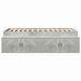 Cadru de pat cu depozitare Gri beton 75 x 190 cm Lemn compozit - WALTI WALTI