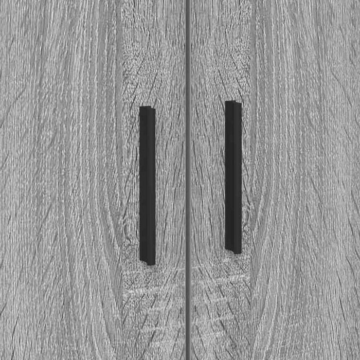 Cadru de pat cu depozitare sonoma gri 75 x 190 cm Lemn compozit - WALTI WALTI