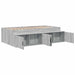 Cadru de pat cu depozitare sonoma gri 75 x 190 cm Lemn compozit - WALTI WALTI