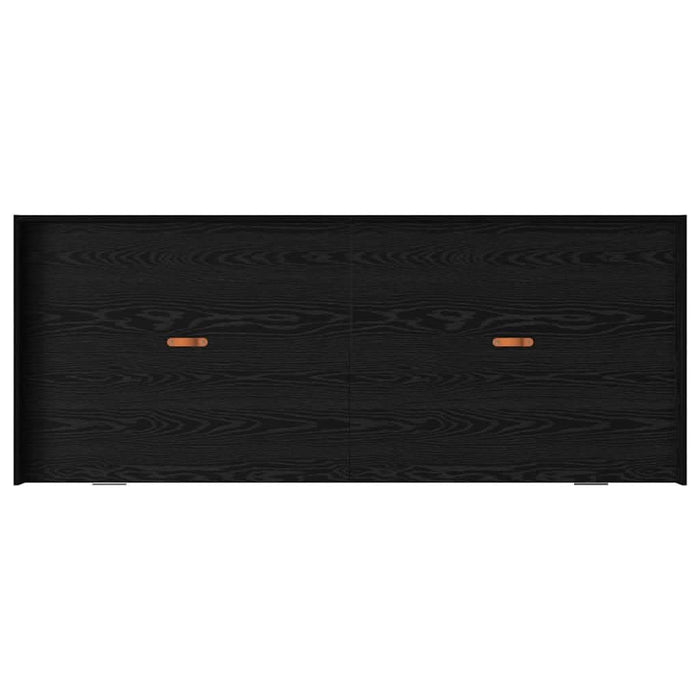 Cadru de pat cu depozitare Stejar Negru 100 x 200 cm Lemn compozit - WALTI WALTI