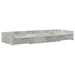 Cadru de pat cu depozitare Gri din beton 100 x 200 cm Lemn compozit - WALTI WALTI