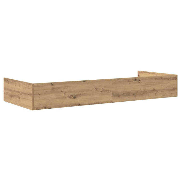 Cadru de pat cu depozitare cu headboard Stejar Artizanal 100 x 200 cm - WALTI WALTI